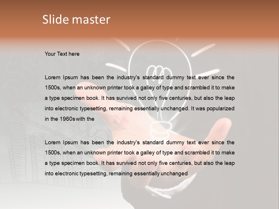 Price Hand Occupation PowerPoint Template