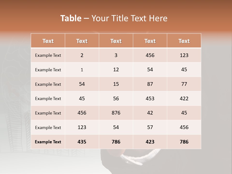 Price Hand Occupation PowerPoint Template
