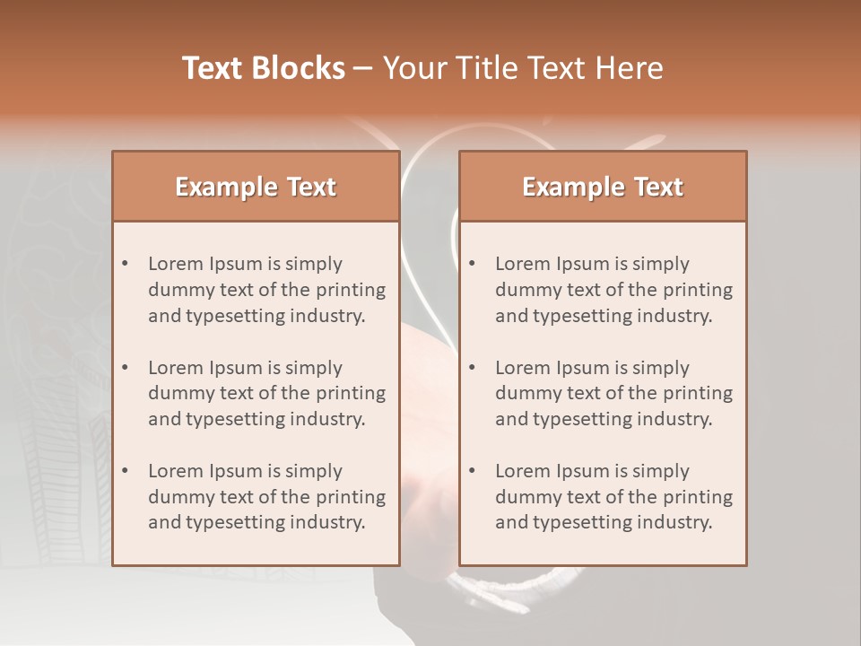 Price Hand Occupation PowerPoint Template