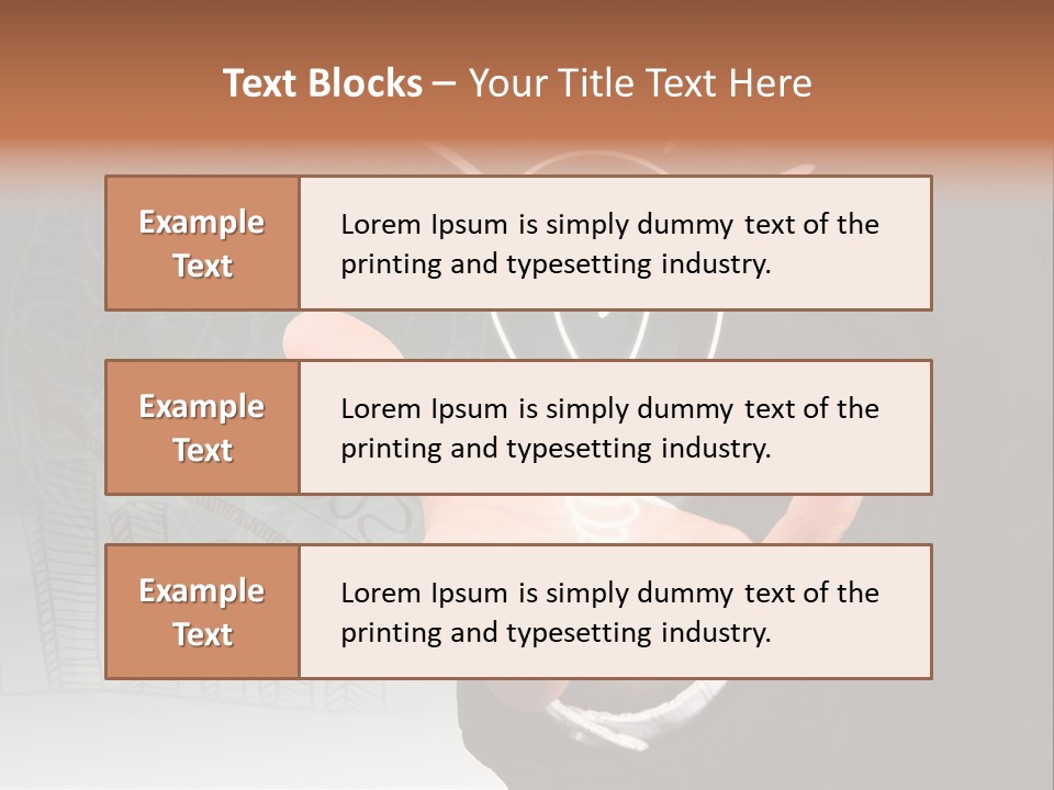 Price Hand Occupation PowerPoint Template