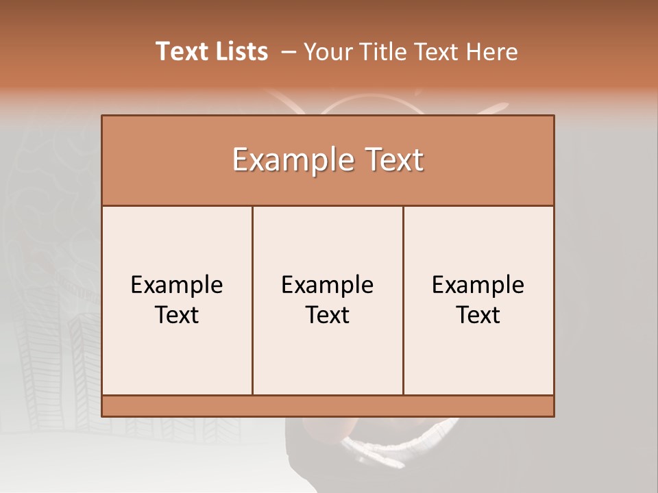 Price Hand Occupation PowerPoint Template