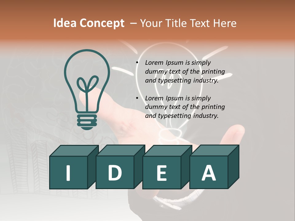 Price Hand Occupation PowerPoint Template