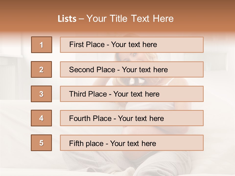 Pretty Mother Stomach PowerPoint Template