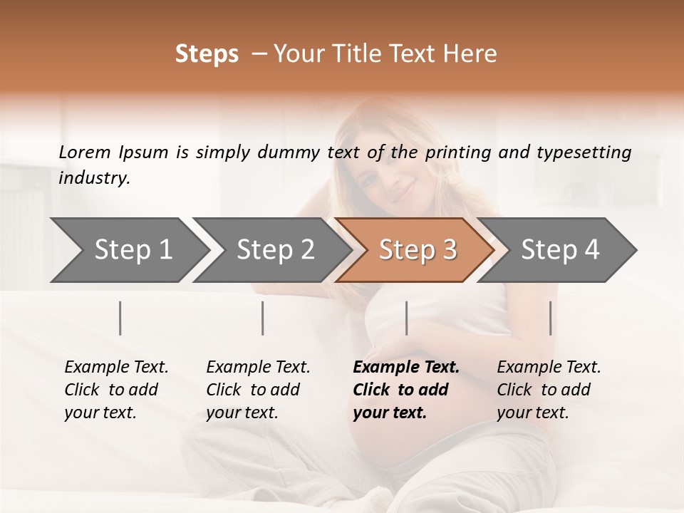 Pretty Mother Stomach PowerPoint Template