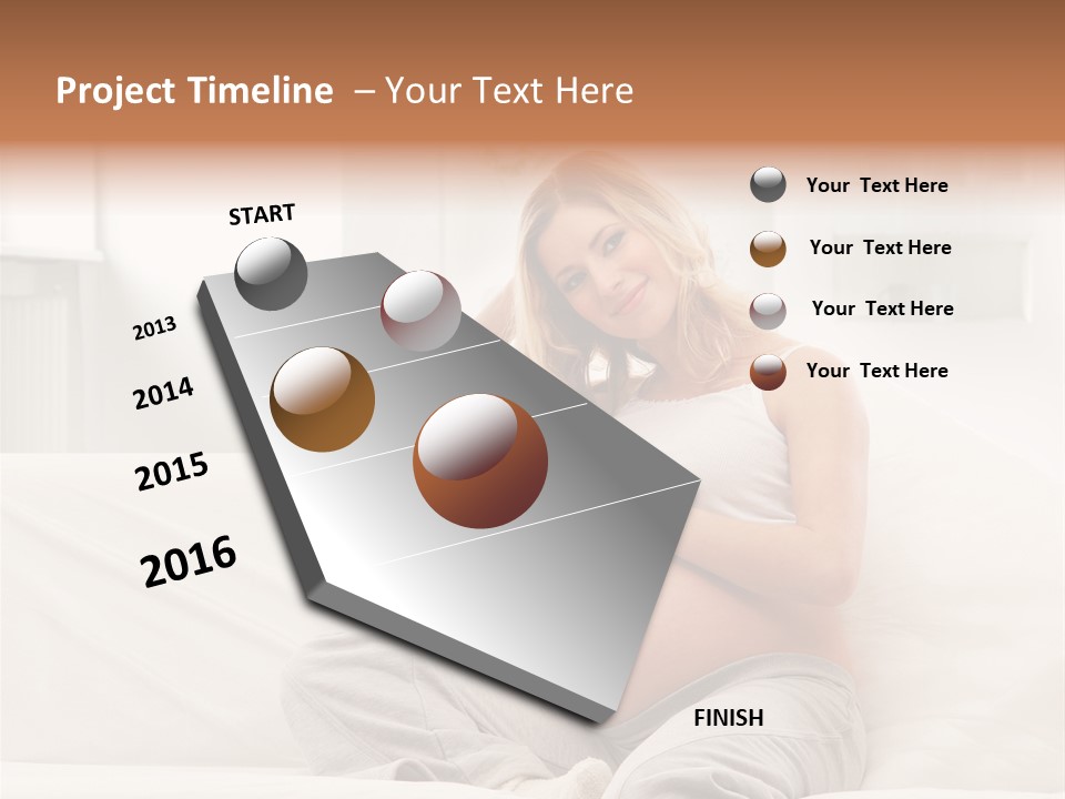 Pretty Mother Stomach PowerPoint Template