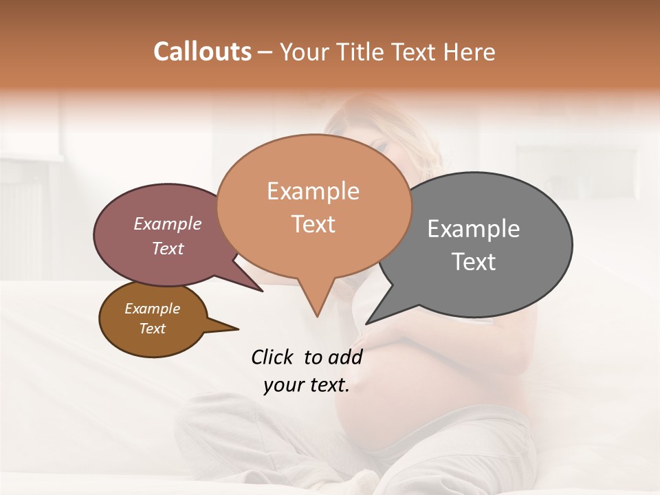 Pretty Mother Stomach PowerPoint Template