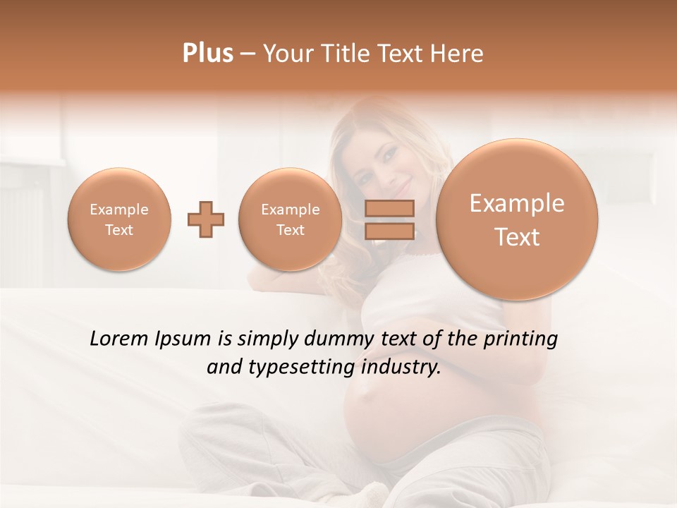 Pretty Mother Stomach PowerPoint Template