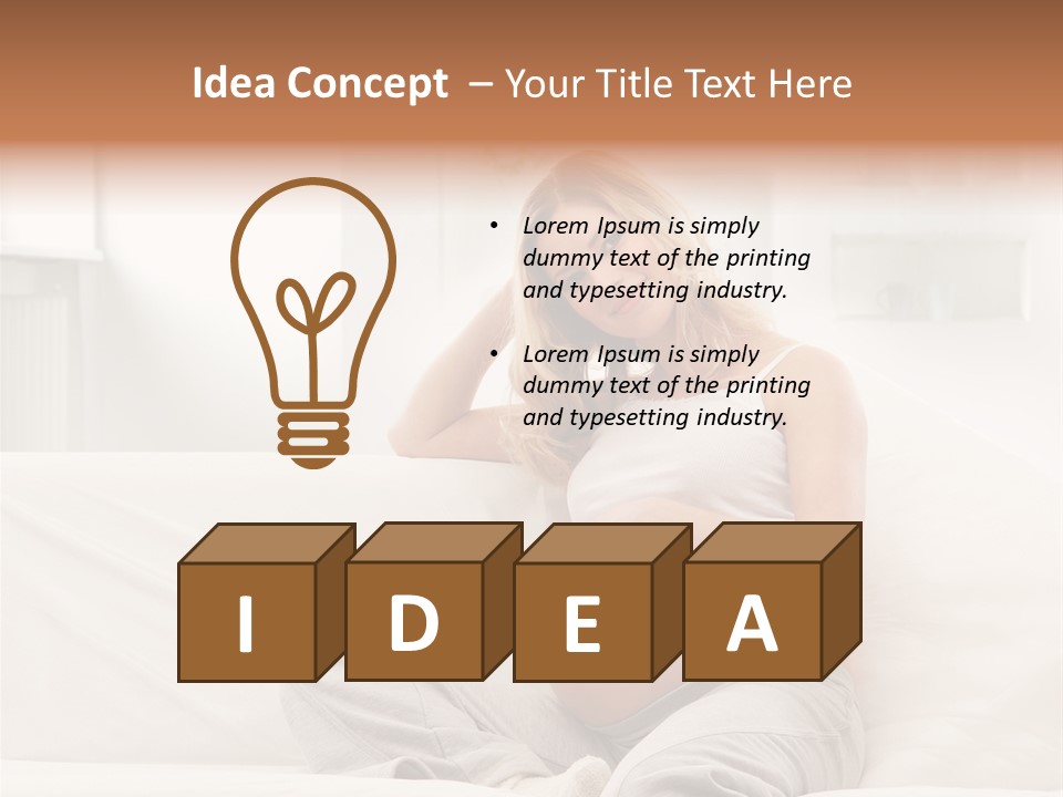 Pretty Mother Stomach PowerPoint Template