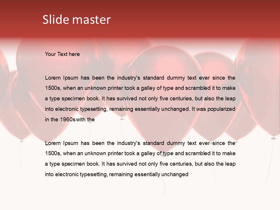 Inflation Background Red PowerPoint Template