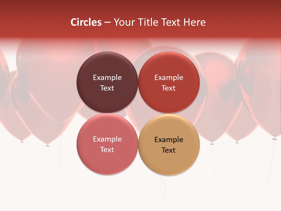 Inflation Background Red PowerPoint Template