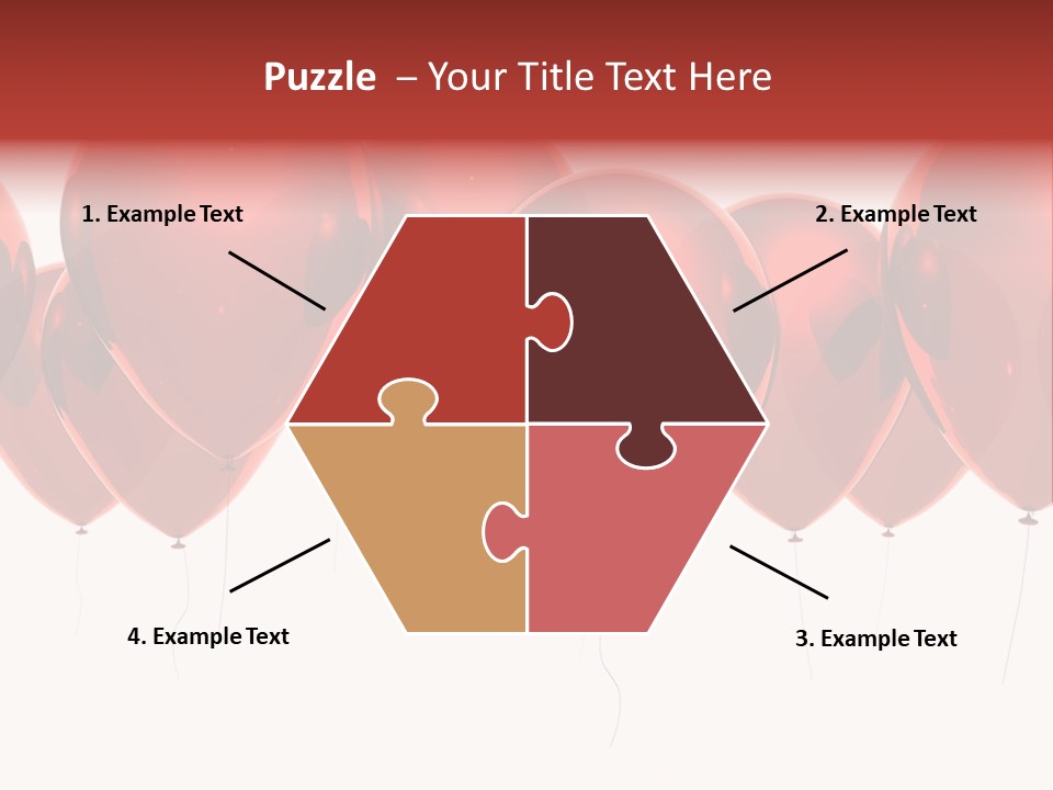 Inflation Background Red PowerPoint Template