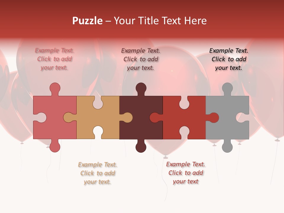 Inflation Background Red PowerPoint Template