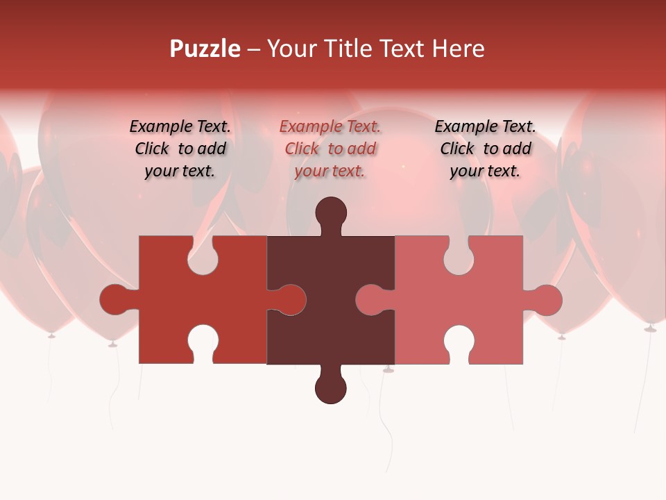 Inflation Background Red PowerPoint Template