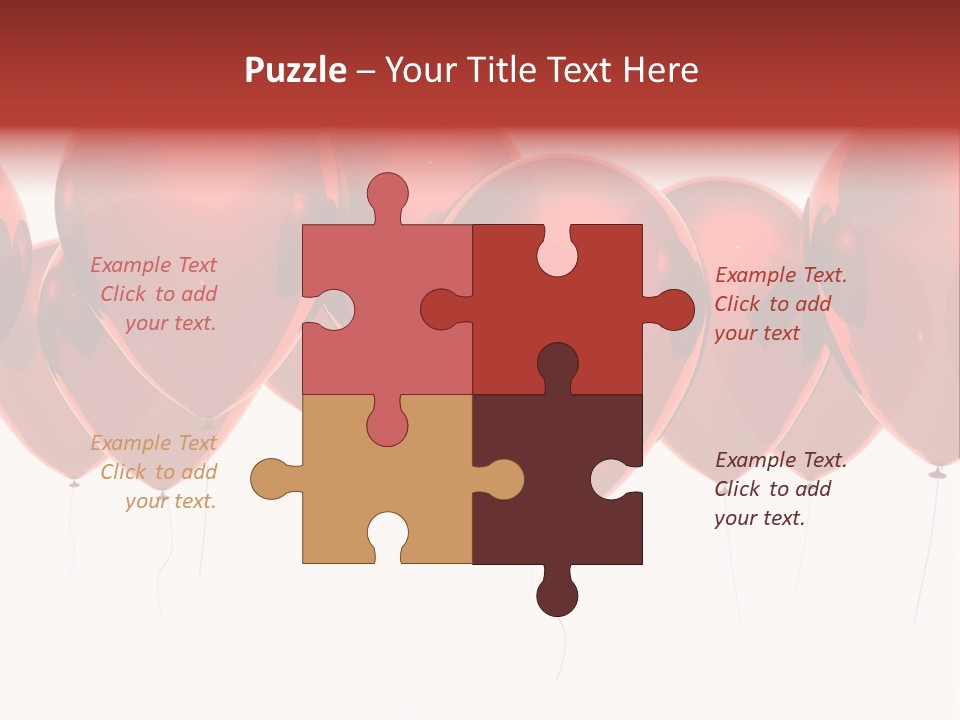 Inflation Background Red PowerPoint Template