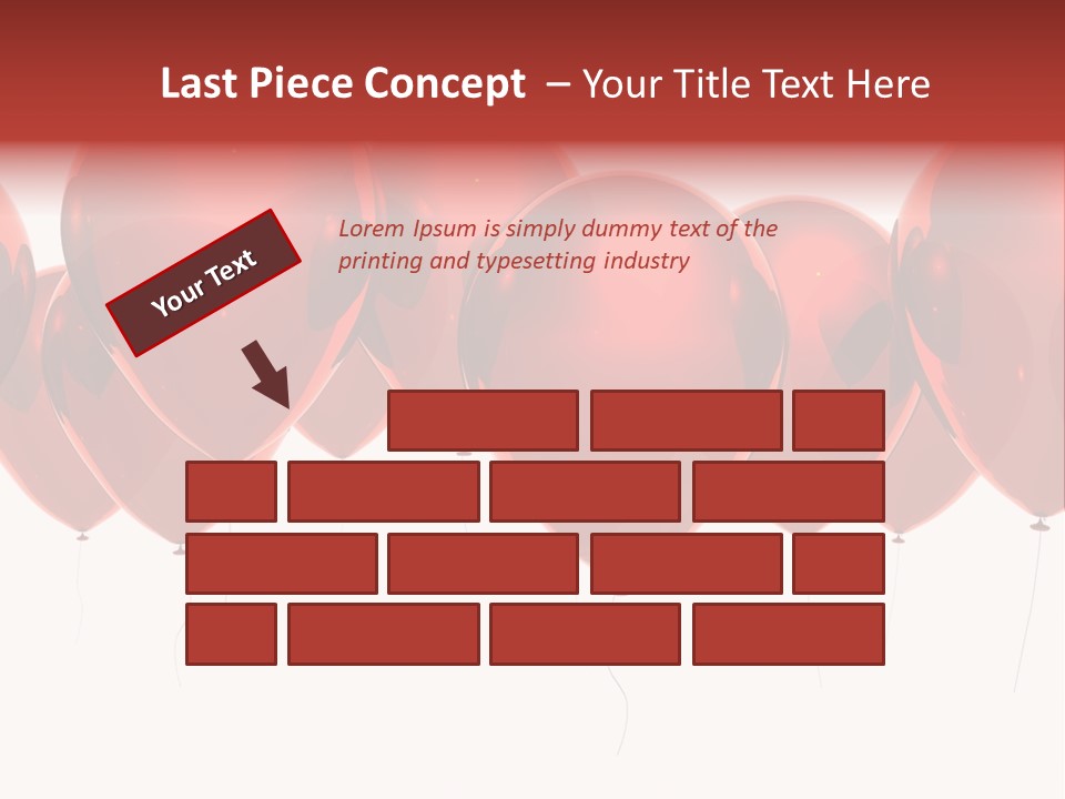 Inflation Background Red PowerPoint Template