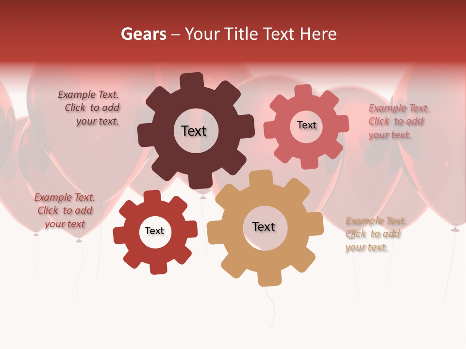 Inflation Background Red PowerPoint Template