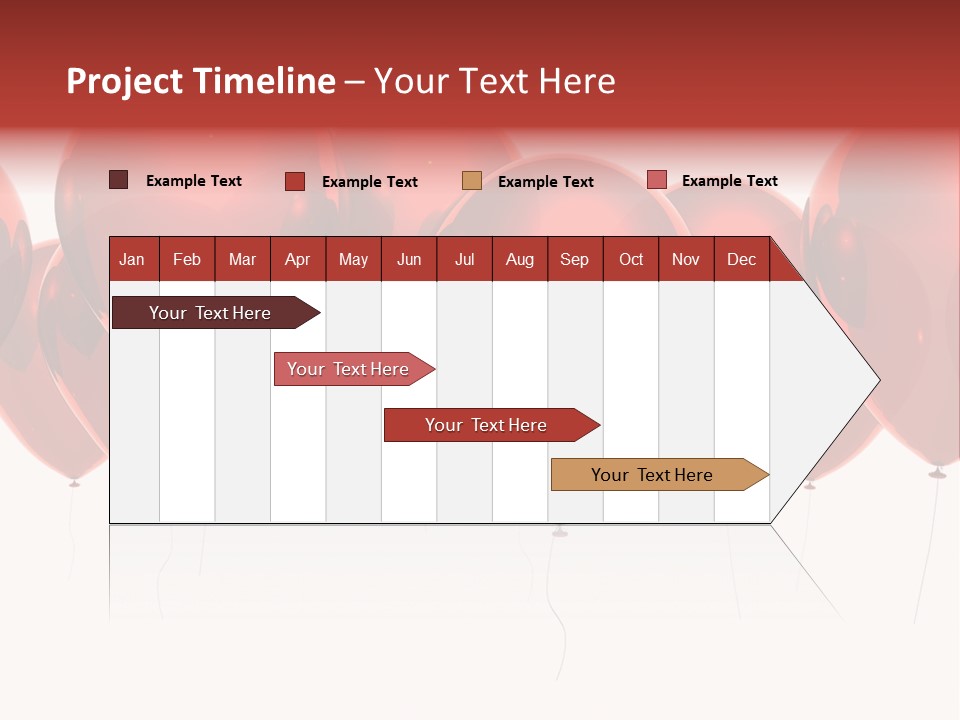 Inflation Background Red PowerPoint Template