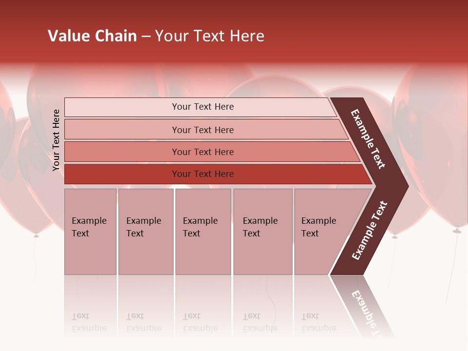 Inflation Background Red PowerPoint Template