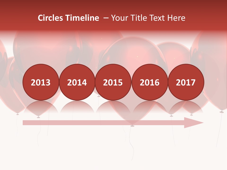 Inflation Background Red PowerPoint Template