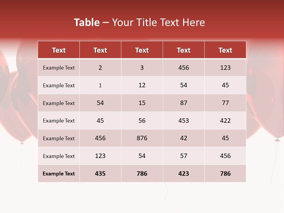 Inflation Background Red PowerPoint Template