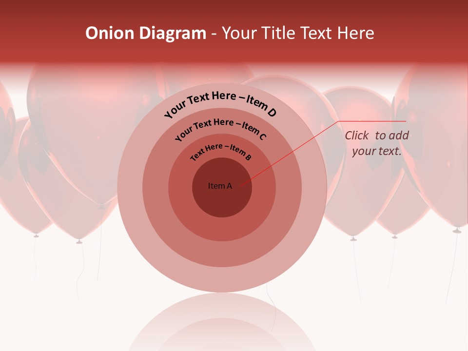 Inflation Background Red PowerPoint Template