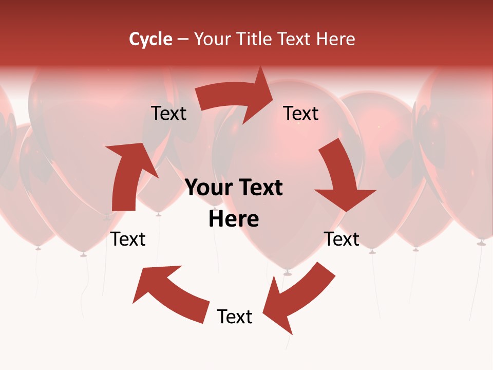 Inflation Background Red PowerPoint Template