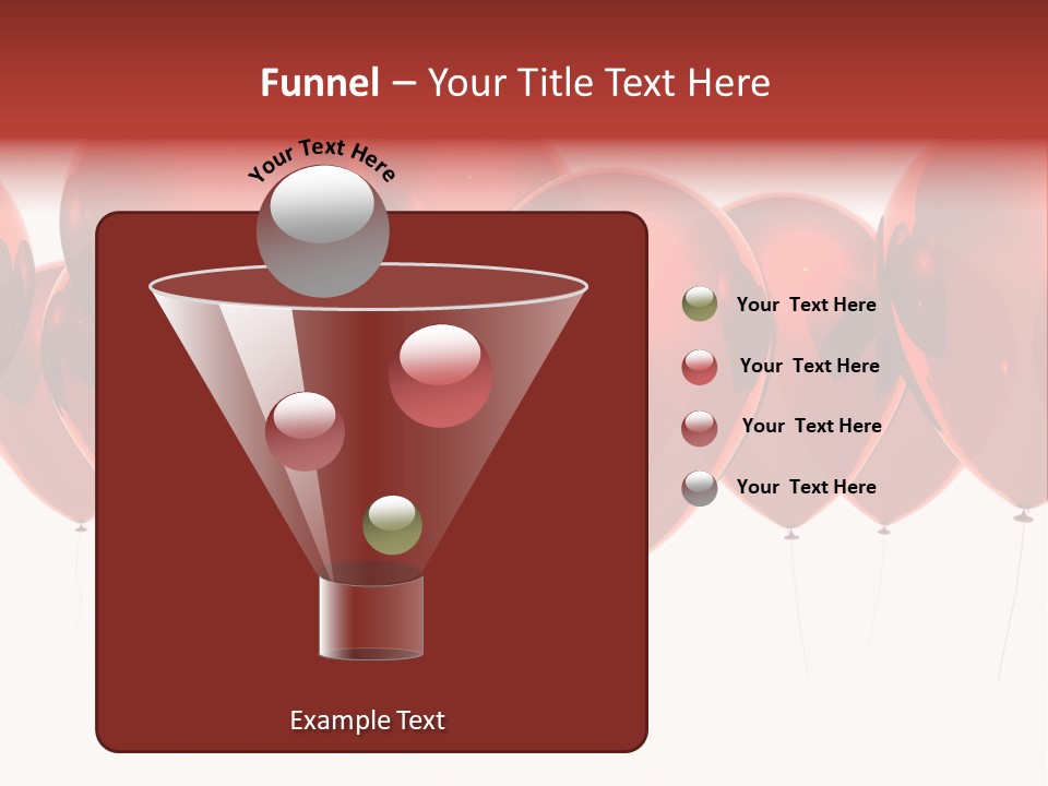 Inflation Background Red PowerPoint Template