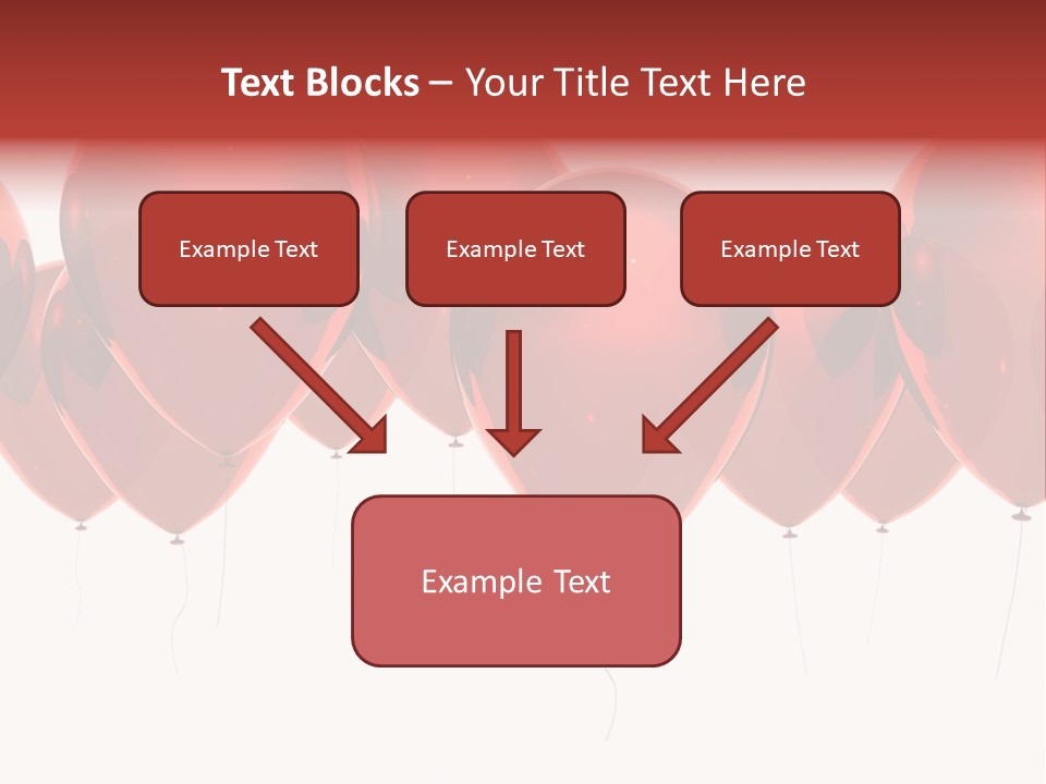 Inflation Background Red PowerPoint Template