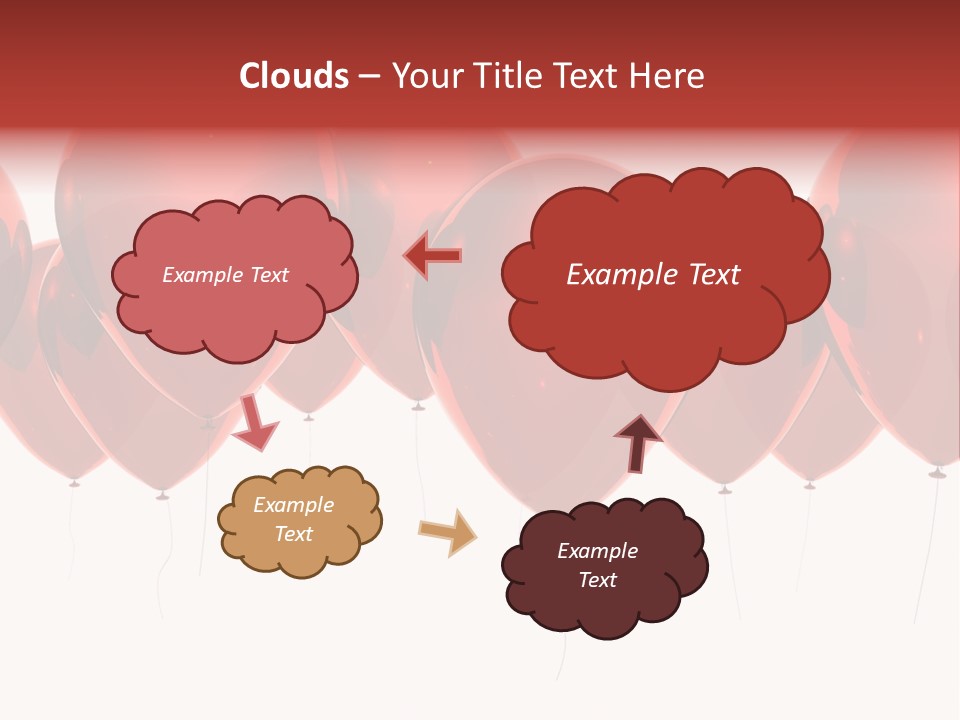 Inflation Background Red PowerPoint Template