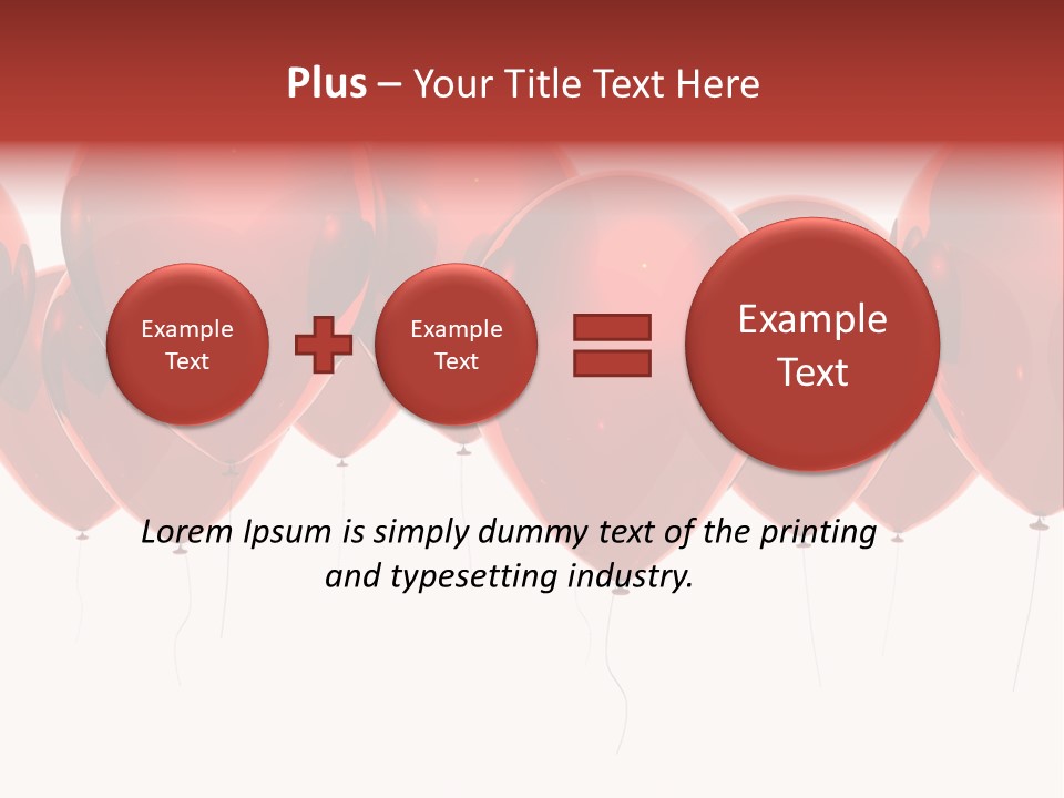 Inflation Background Red PowerPoint Template