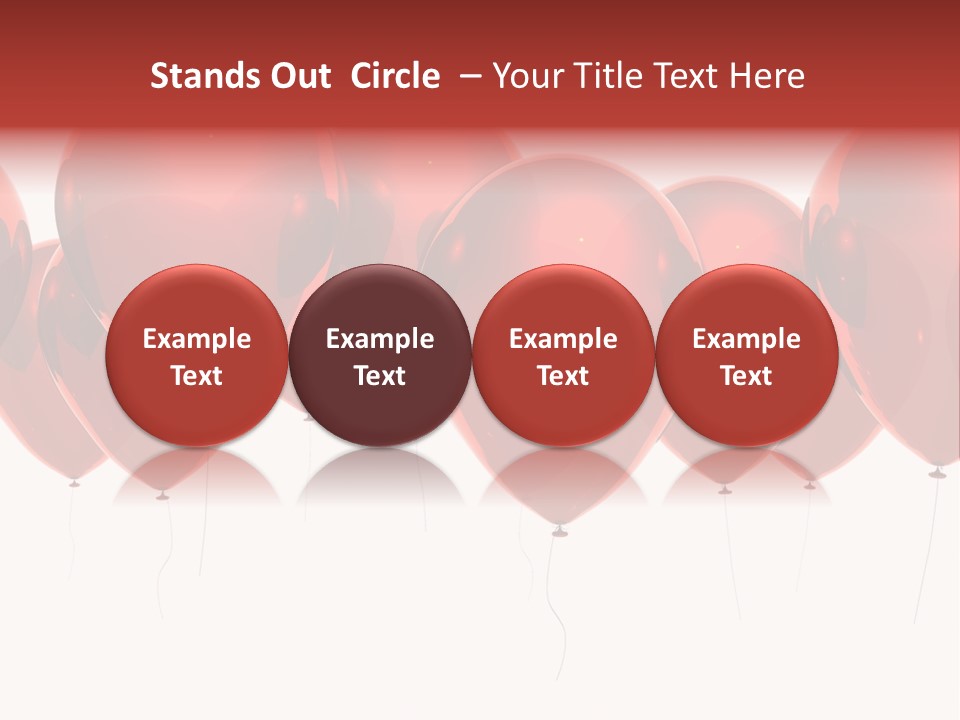 Inflation Background Red PowerPoint Template