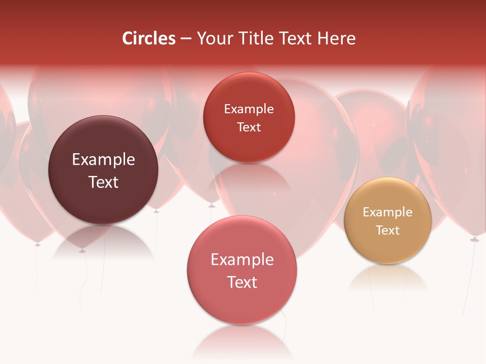 Inflation Background Red PowerPoint Template