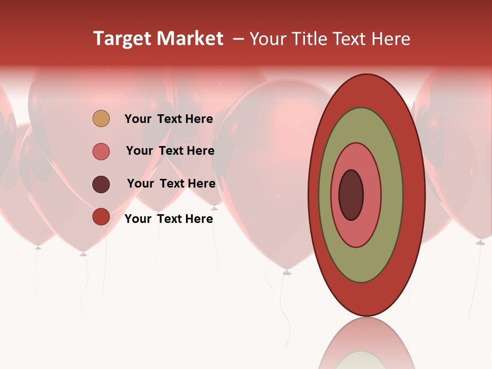 Inflation Background Red PowerPoint Template
