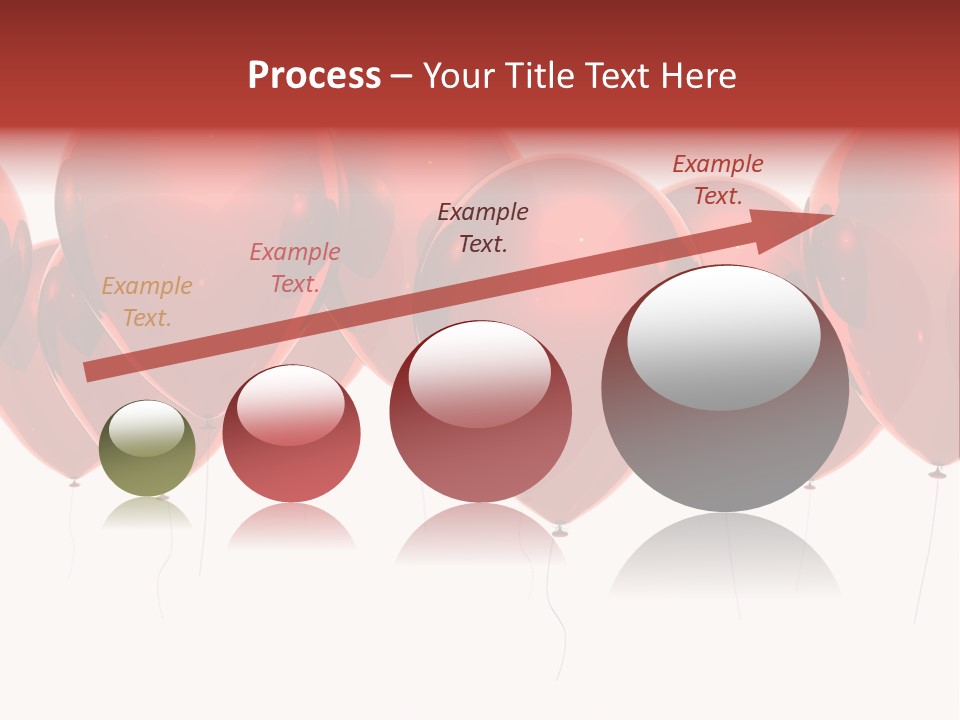 Inflation Background Red PowerPoint Template