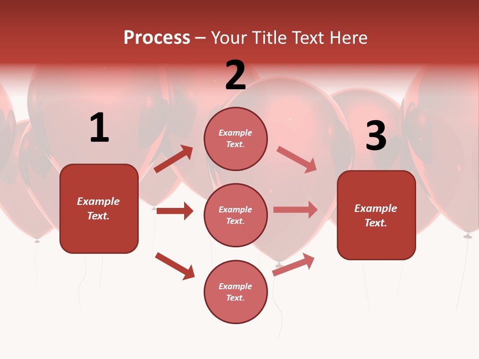 Inflation Background Red PowerPoint Template