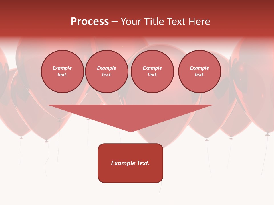 Inflation Background Red PowerPoint Template