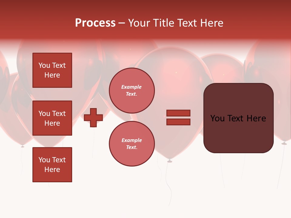 Inflation Background Red PowerPoint Template