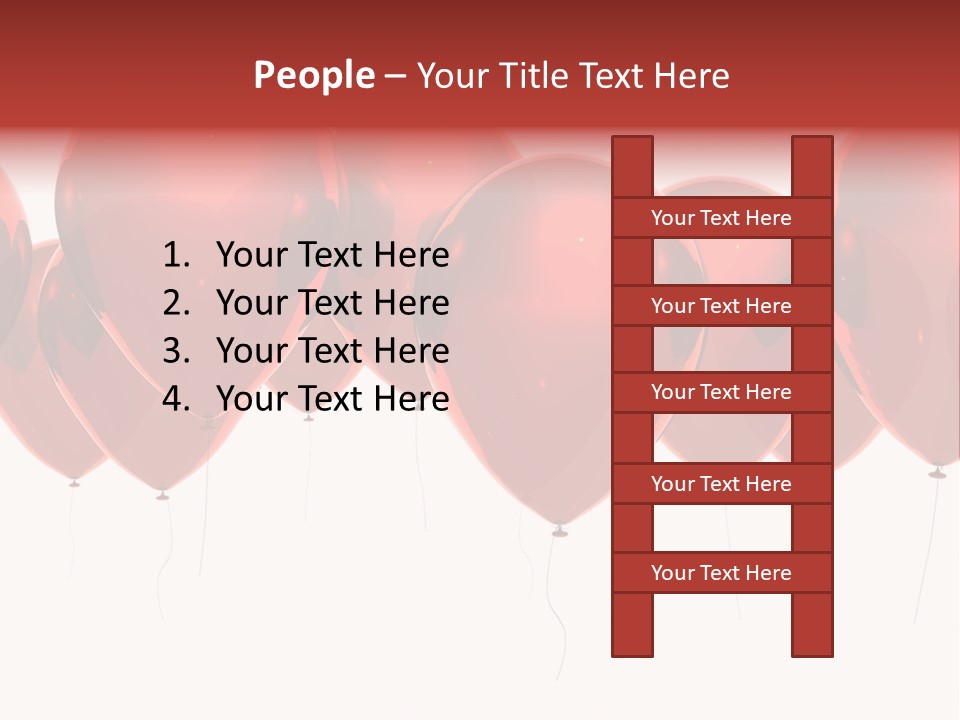 Inflation Background Red PowerPoint Template