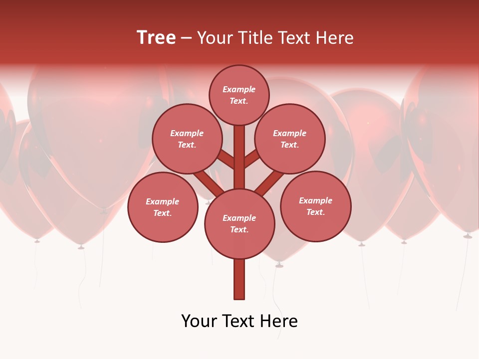 Inflation Background Red PowerPoint Template