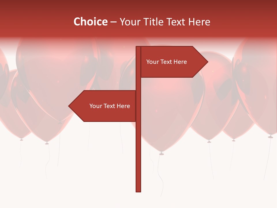 Inflation Background Red PowerPoint Template