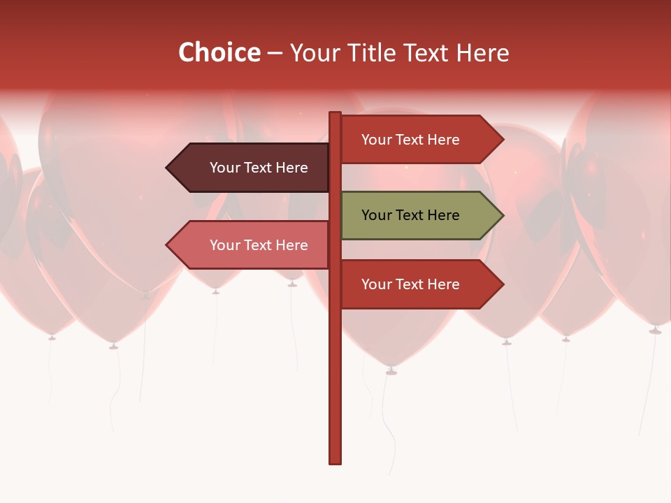 Inflation Background Red PowerPoint Template