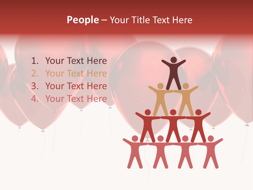 Inflation Background Red PowerPoint Template