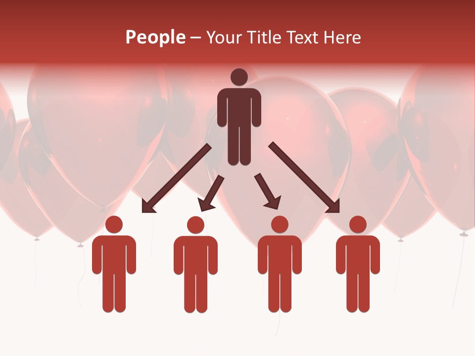 Inflation Background Red PowerPoint Template