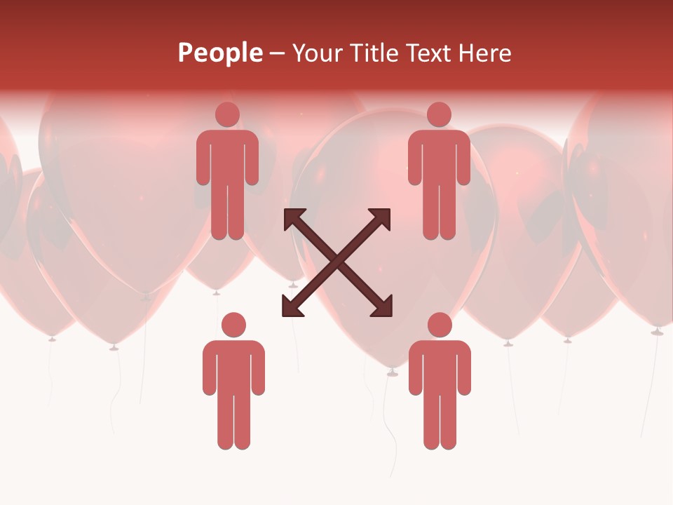 Inflation Background Red PowerPoint Template