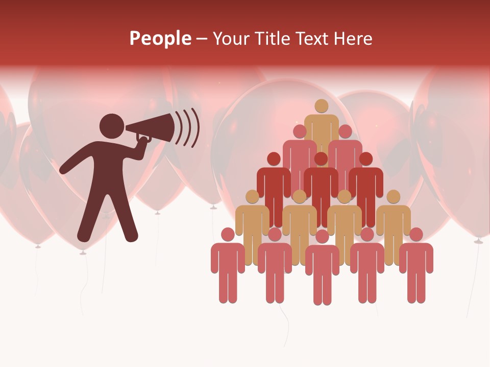 Inflation Background Red PowerPoint Template