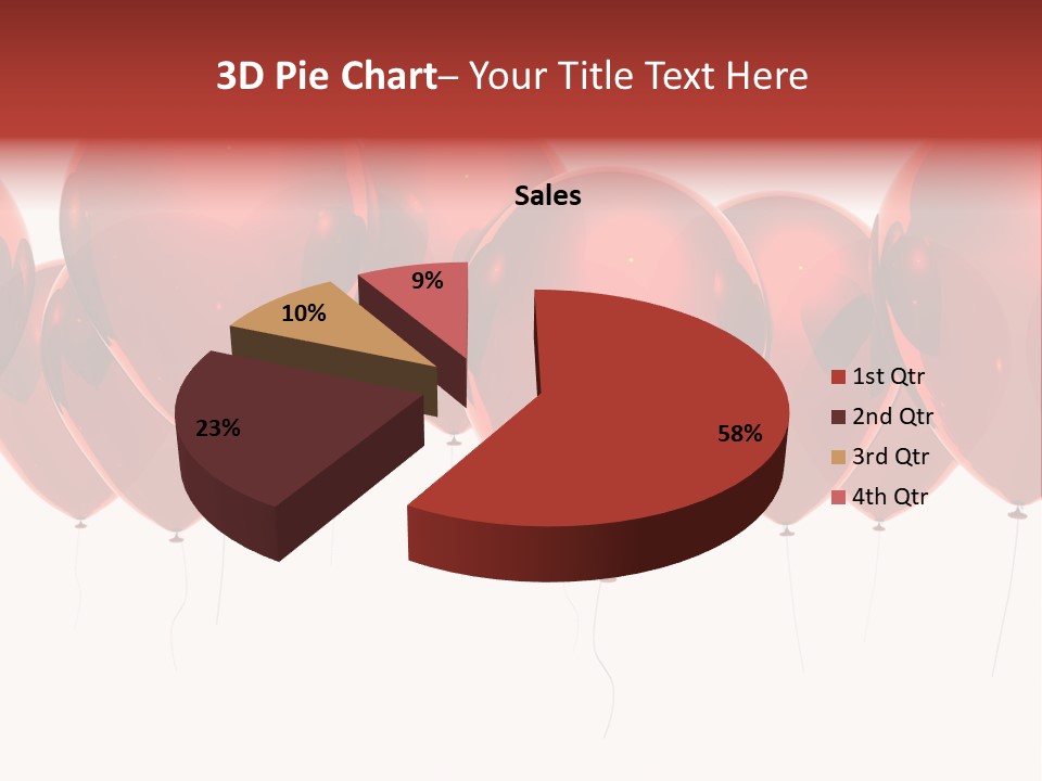 Inflation Background Red PowerPoint Template