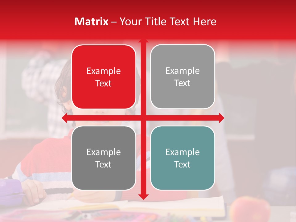 Boy Write Homework PowerPoint Template