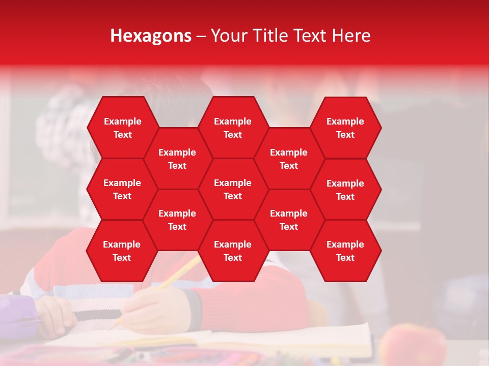 Boy Write Homework PowerPoint Template