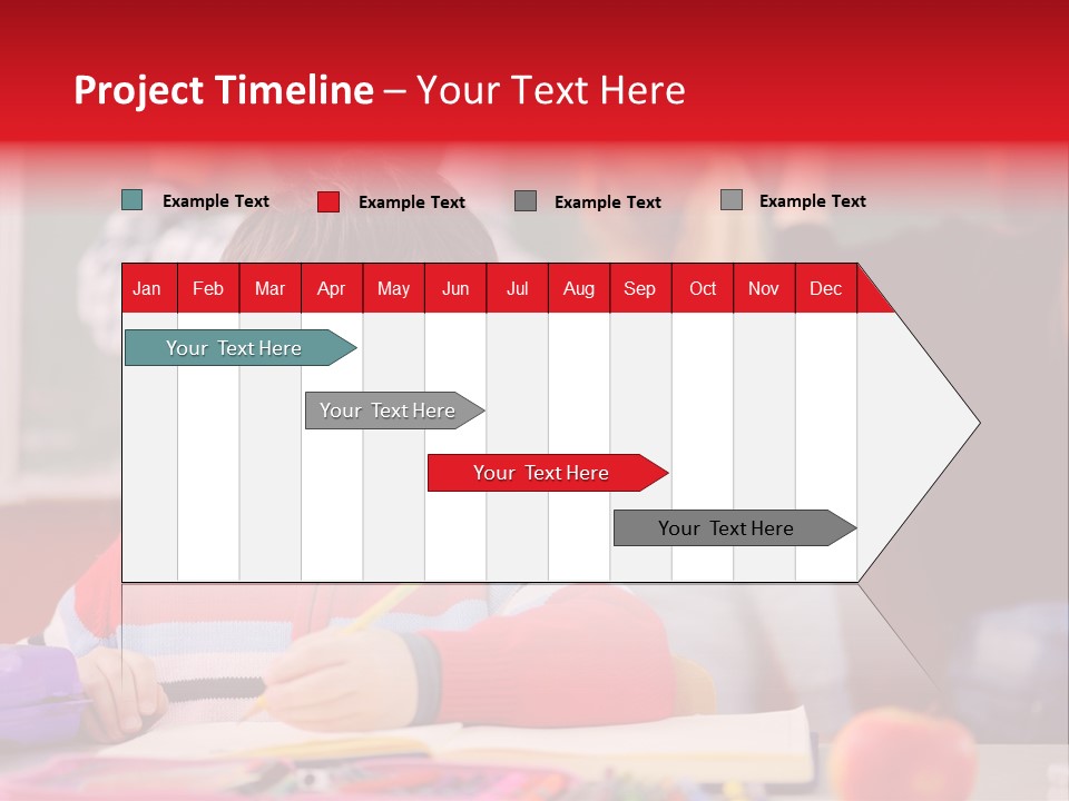 Boy Write Homework PowerPoint Template