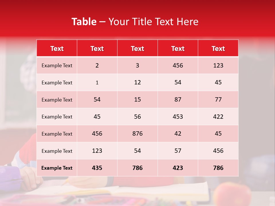 Boy Write Homework PowerPoint Template